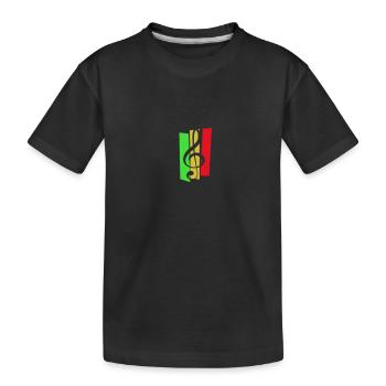 Reggae Music - Kinder Premium Bio T-Shirt - Schwarz - Vorne
