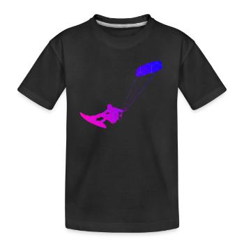 Kitesurf Féminin Kitesurf Kitesurf Kitesurf Kitesurf - T-shirt bio Premium Enfant - noir - Devant