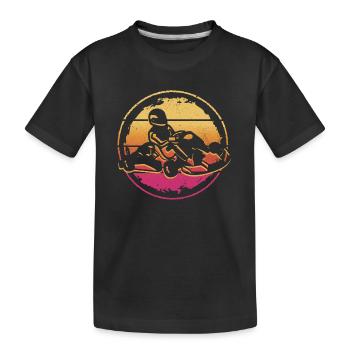 Motorsport Gokart Go Kart Kart Pilote Go-Kart - T-shirt bio Premium Enfant - noir - Devant