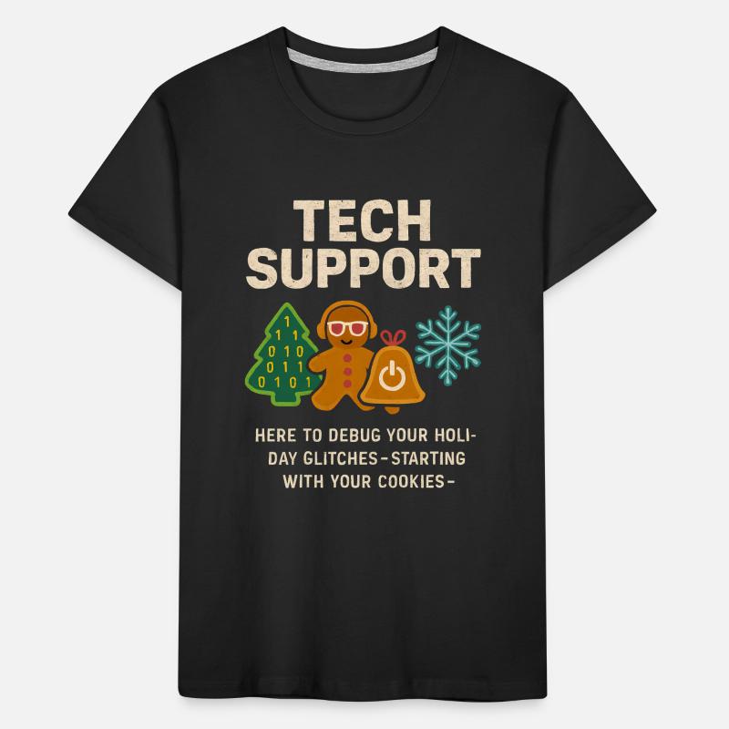 Admin Christmas Gift IT Support Debugging Kids' Premium Organic T-Shirt