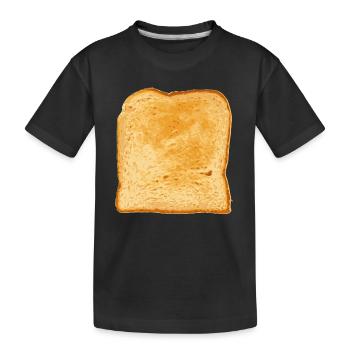 sandwich toast toaster breakfast breakfast1 - Kids' Premium Organic T-Shirt - black - Front