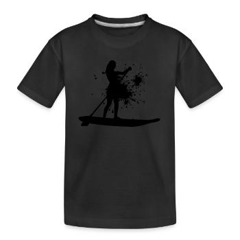 Hommes Sup Femmes Stand up Paddle Board Standup P - T-shirt bio Premium Enfant - noir - Devant