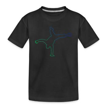Bboy Bgirl Herren Break Dance Breakdance - Kinder Premium Bio T-Shirt - Schwarz - Vorne
