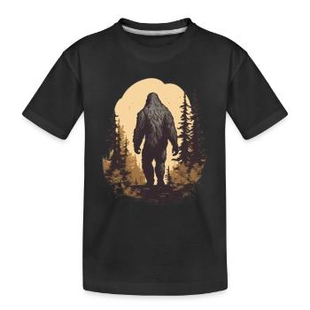 Cryptozoologie Sasquatch Folklore Vintage Bigfoot - T-shirt bio Premium Enfant - noir - Devant