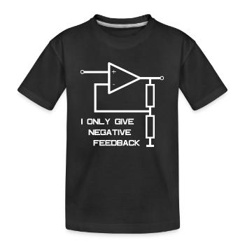 Amplificateur opérationnel d'ingénierie électrique - T-shirt bio Premium Enfant - noir - Devant