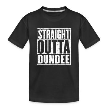 Straight Outta Dundee Vintage - T-shirt bio Premium Enfant - noir - Devant