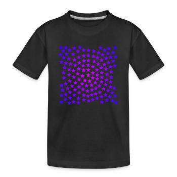Étoiles Rose Violette Rose Rose Idée cadeau - T-shirt bio Premium Enfant - noir - Devant
