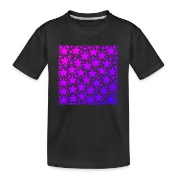 Rose Purple Star Idée Cadeau Violet - T-shirt bio Premium Enfant - noir - Devant