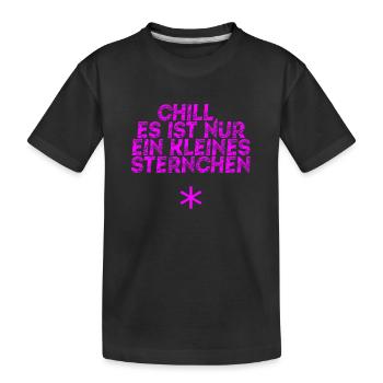 Chill - Idée cadeau Genderstar Genderstar Gender - T-shirt bio Premium Enfant - noir - Devant