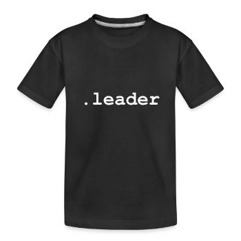 .leader - T-shirt bio Premium Enfant - noir - Devant