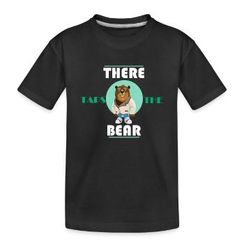 L'ours frissonne Denglish Funny Funny - T-shirt bio Premium Enfant - noir - Devant