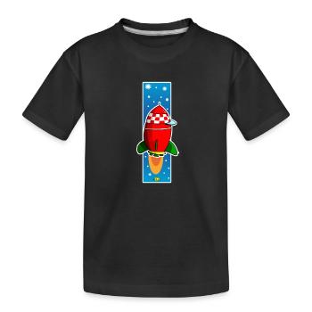 Fusée copy2 - T-shirt bio Premium Enfant - noir - Devant