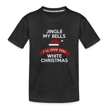 Drôle Jingle My Balls pour Noël blanc - T-shirt bio Premium Enfant - noir - Devant