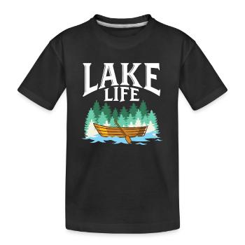 LA VIE DU LAC - T-shirt bio Premium Enfant - noir - Devant