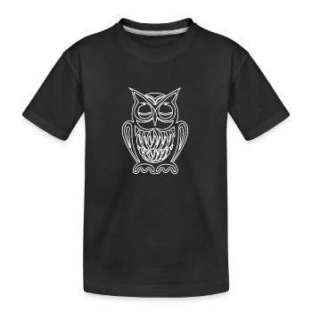 Chouette Chouette - T-shirt bio Premium Enfant - noir - Devant