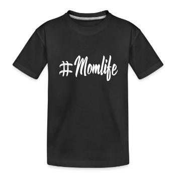 Mama Mutter Mami Muttertag Mutti Geschenk Mom Mum - Kinder Premium Bio T-Shirt - Schwarz - Vorne