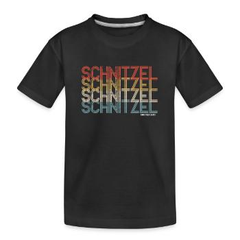 Schnitzel Geschenk - Kinder Premium Bio T-Shirt - Schwarz - Vorne