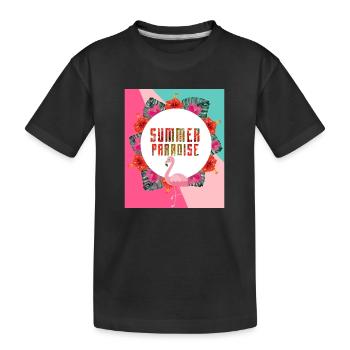 Paradis d'été - T-shirt bio Premium Enfant - noir - Devant
