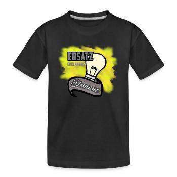 Je suis en état d’éd. Idée, connaissance - T-shirt bio Premium Enfant - noir - Devant