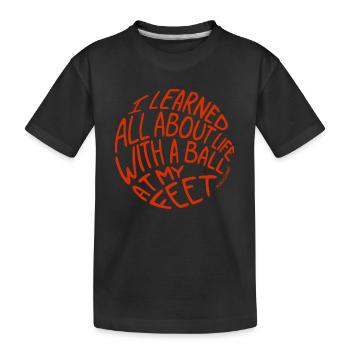 Le football est la vie Champion du monde 2018 Sport allemand - T-shirt bio Premium Enfant - noir - Devant
