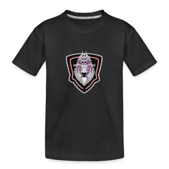 Moto Schädel 3 - Kinder Premium Bio T-Shirt - Schwarz - Vorne