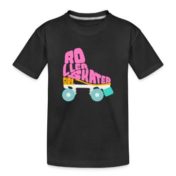 Roller Roller Roller Roller Cadeau - T-shirt bio Premium Enfant - noir - Devant