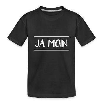 Ja moin - Kinder Premium Bio T-Shirt - Schwarz - Vorne