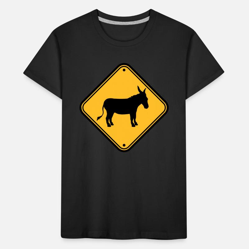 Note danger sign warning caution caution ese Kids' Premium Organic T-Shirt