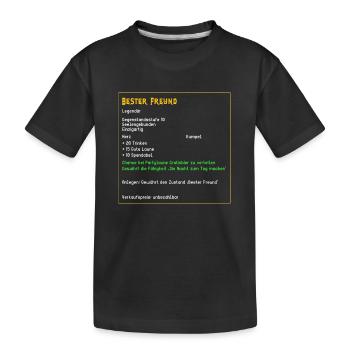 Legendärer Bester Freund Kumpel Legendär Held PC - Kinder Premium Bio T-Shirt - Schwarz - Vorne