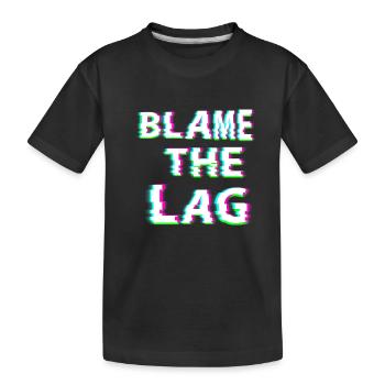 Schuld an der Verzögerung - Kinder Premium Bio T-Shirt - Schwarz - Vorne
