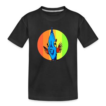 poissons nemo sous-marin zoo animaux nager mer - T-shirt bio Premium Enfant - noir - Devant