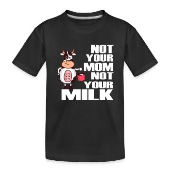 Vegan - Kinder Premium Bio T-Shirt - Schwarz - Vorne