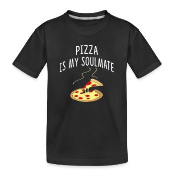 pizza - T-shirt bio Premium Enfant - noir - Devant