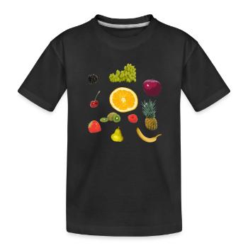 fruits - T-shirt bio Premium Enfant - noir - Devant