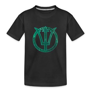 Poséidon Neptune - T-shirt bio Premium Enfant - noir - Devant