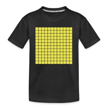 many squares - Kids' Premium Organic T-Shirt - black - Front