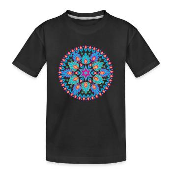 Diwali Mandala - Gift Idea - Kids' Premium Organic T-Shirt - black - Front
