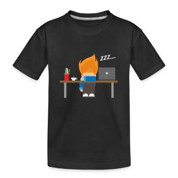 Sleeping - Developer's Night - Gift Idea - Kids' Premium Organic T-Shirt - black - Front