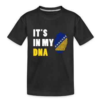 Bosnien Herzegowina | Bosnier Bosnisch Geschenke - Kinder Premium Bio T-Shirt - Schwarz - Vorne