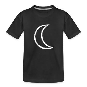Symbole celtique Lune blanche - T-shirt bio Premium Enfant - noir - Devant