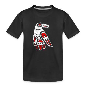 Haida Raven Drôle d’idée cadeau - T-shirt bio Premium Enfant - noir - Devant