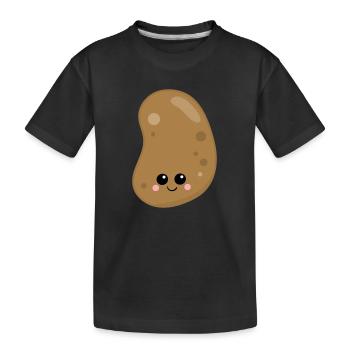 pomme de terre - T-shirt bio Premium Enfant - noir - Devant