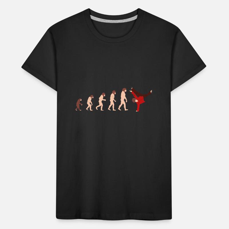 Evolution Breakdance Lustige Geschenkidee Kinder Premium Bio T-Shirt