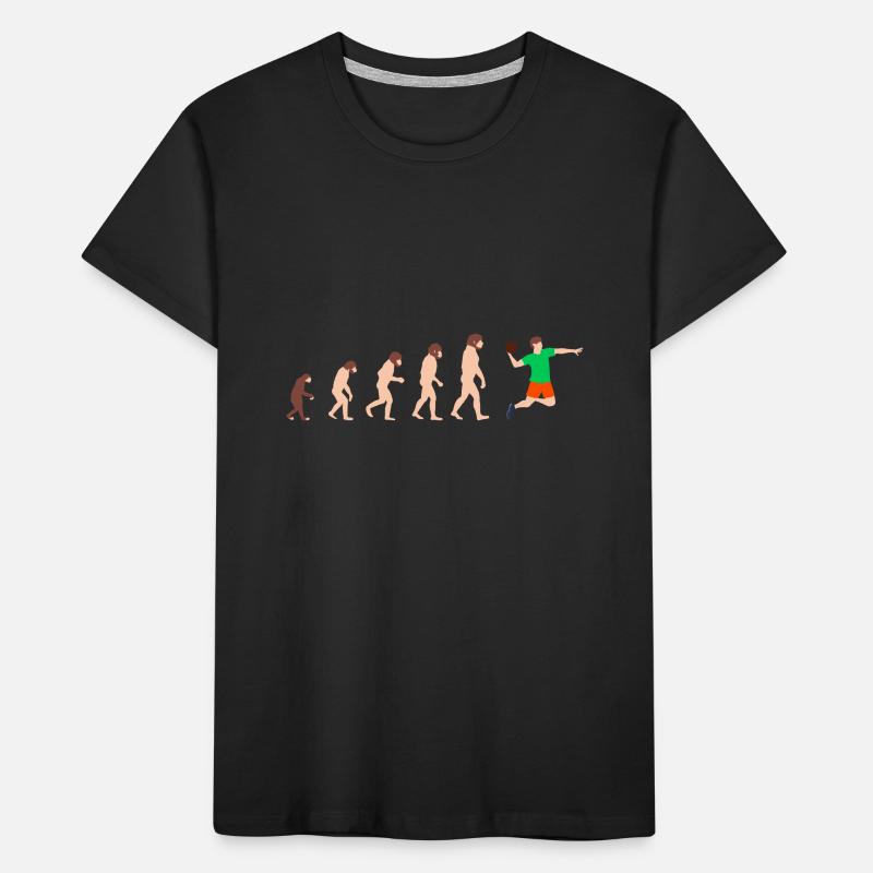 Evolution Handball Player Funny gift idea Kids' Premium Organic T-Shirt