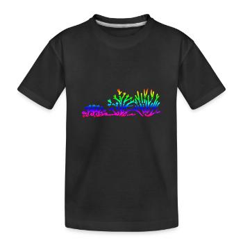 Idée de cadeau de tatouage tribal de plongeur corail maori - T-shirt bio Premium Enfant - noir - Devant