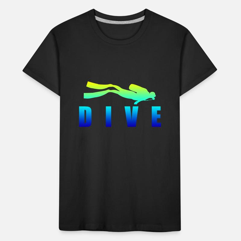 Diving DIVE Scuba Diving Diver Geschenkidee Kinder Premium Bio T-Shirt