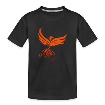 Ägypten Symbol Phönix Geschenkidee - Kinder Premium Bio T-Shirt - Schwarz - Vorne