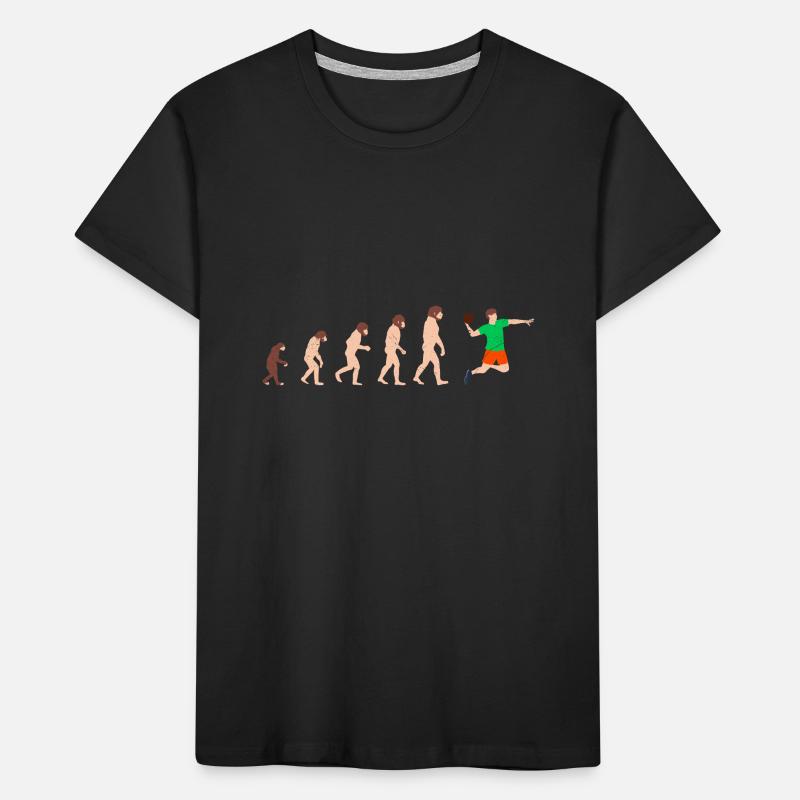 Evolution Handball Player Lustige Geschenkidee Kinder Premium Bio T-Shirt