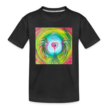 Herzengel "Auflösung Hass, Groll&Wut - Kinder Premium Bio T-Shirt - Schwarz - Vorne