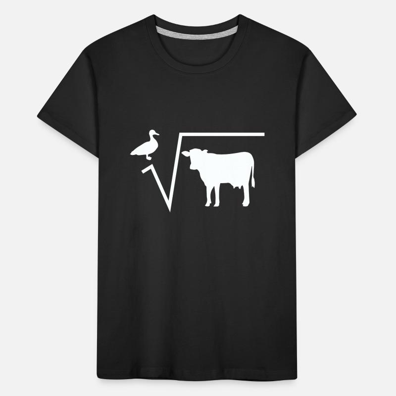 Math duck root from cow math teacher gift idea Kids' Premium Organic T-Shirt